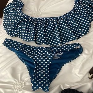 Kids small bikini and coverup extreme small worn once